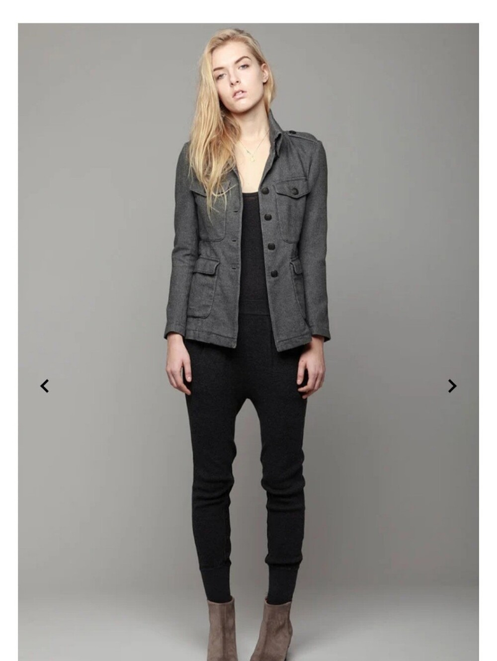 Rag and BONE LIEGH SIZE 8 Military-Style Button Jacket BOHO